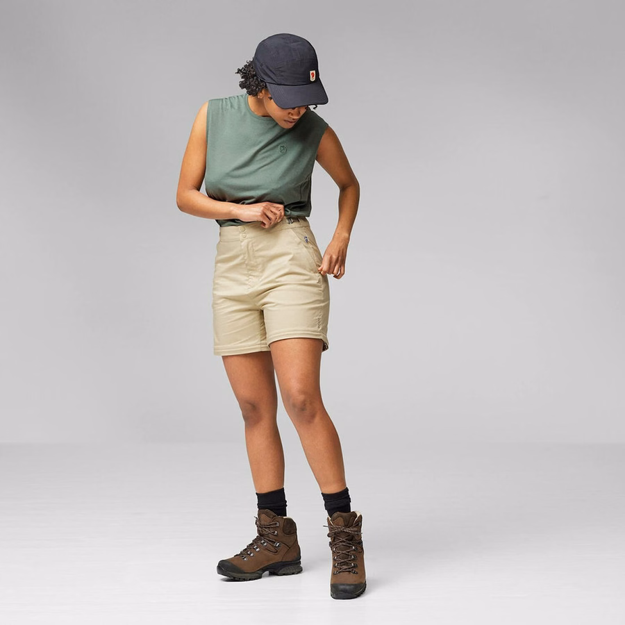 Pantalons de randonnée pour femmes Abisko à jambes courtes avec zip détachable