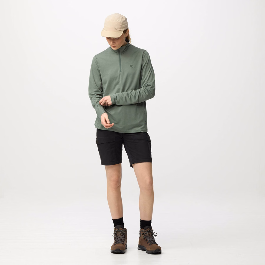 T-shirt à demi-zip Abisko pour femmes