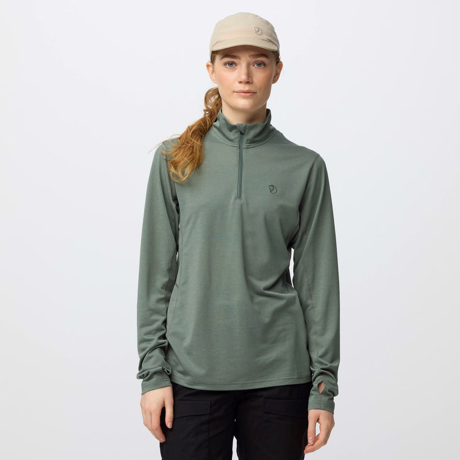 T-shirt à demi-zip Abisko pour femmes